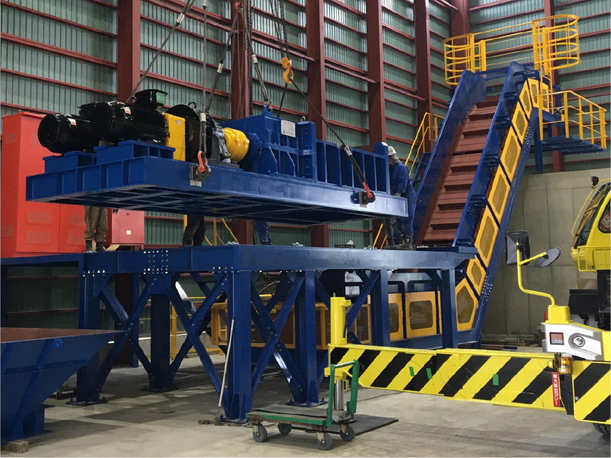 各種破砕機・選別機・搬送機のプラント設計・施工・販売1